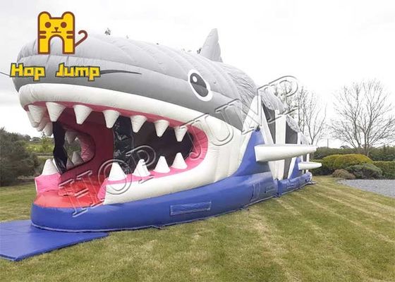 Chambre gonflable de rebond de terrain de jeu d'enfants de requin extérieur d'Inflatables combinée