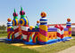 Piquer quadruple de parc à thème plein d'entrain de château de polychlorure de vinyle d'adultes d'enfants