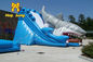 Jeux gonflables de parc aquatique d'arrière-cour de glissière d'eau d'enfants géants de requin