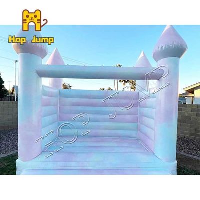 Qualité pullover gonflable d'enfants de château de videur de mariage de colorant de lien de PVC de 12ft 0.55mm usine