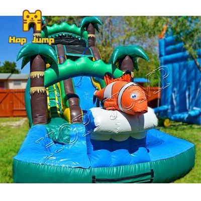Qualité Le message publicitaire gonflable de glissière d'eau du parc d'attractions 0.4mm emploient le sac fort de PVC usine