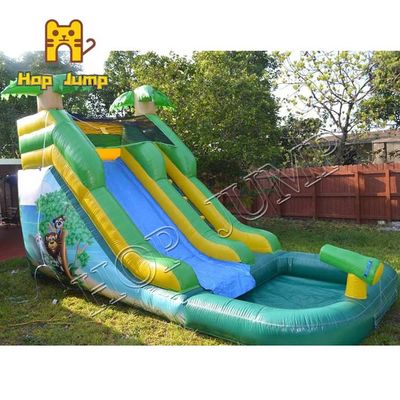 Qualité la glissière gonflable de Safari Water de glissière de piscine d'eau de 12ft badine le PVC de 0.55mm usine